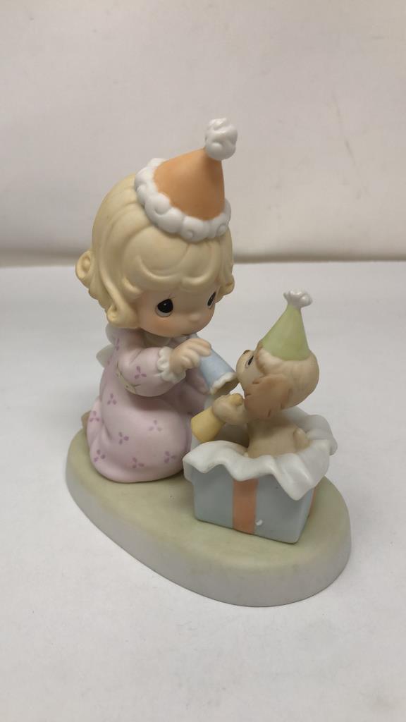 2) PRECIOUS MOMENTS BIRTHDAY FIGURINES