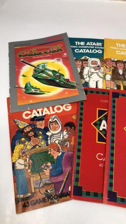 COLLECTION OF 12 ATARI VIDEO COMPUTER CATALOGS