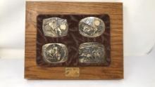 1980 FREDERIC REMINGTON BELT BUCKLE COLLECTION