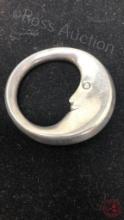 925 STERLING TIFFANY & CO MOON BABY RATTLE  29G