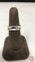 925 SILVER 1997 TIFFANY & CO 1837 CONCAVE RING 7G