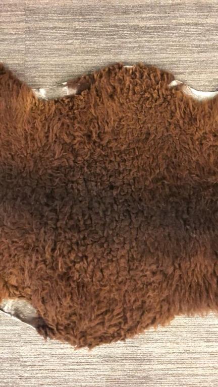 BROWN FUR RUG