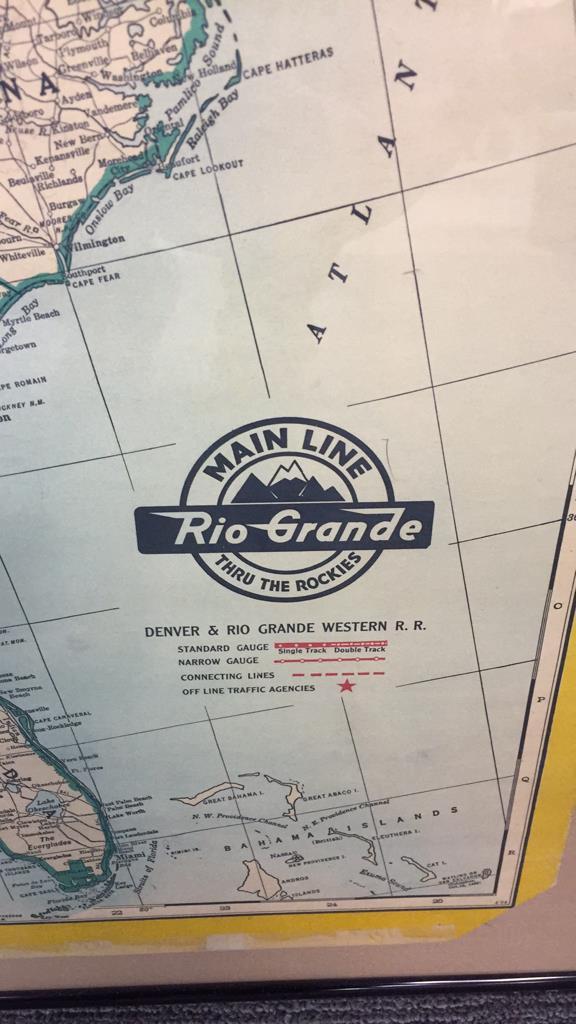 DENVER & RIO GRANDE WESTERN RAILROAD MAP