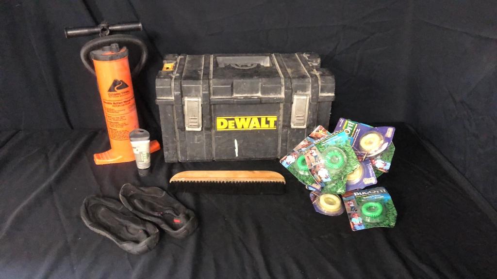 DEWALT TOOL BOX, BUG-OFF BRACELETS, & MORE