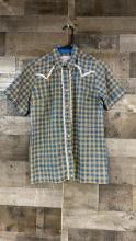 VTG TRU WEST ROCKMOUNT RANCH WEAR PLAID & LACE