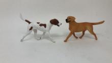 2) BREYER "COMPANION ANIMAL" DOG FIGURINES