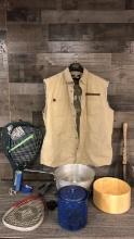 TENNIS RACKETS, COOKWARE, & HARLEY DAVIDSON VEST