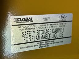 GLOBAL FLAMABLE STORAGE CABINET.
