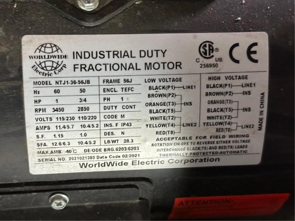 INDUSTRIAL DUTY FRACTIONAL MOTOR & GOLD MOTOR