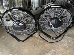 2) UTILITECH FLOOR FAN