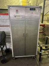 METAL STORAGE CABINET.