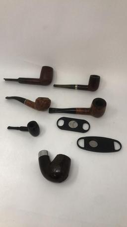 WOOD TOBACCO PIPES & CIGAR CUTTERS