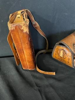 LEATHER HAND-TOOLES SMALL PURSES