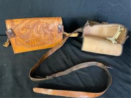 LEATHER HAND-TOOLES SMALL PURSES