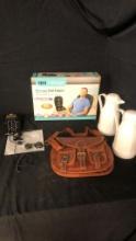 SADDLEBAG PURSE, CALL CENTER KEYPAD, THERMOS &MORE