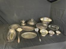 ROGERS, SHERIDAN, & MORE SILVER-PLATE SERVING DISH