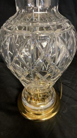 WATERFORD ALANA URN CRYSTAL TABLE LAMP