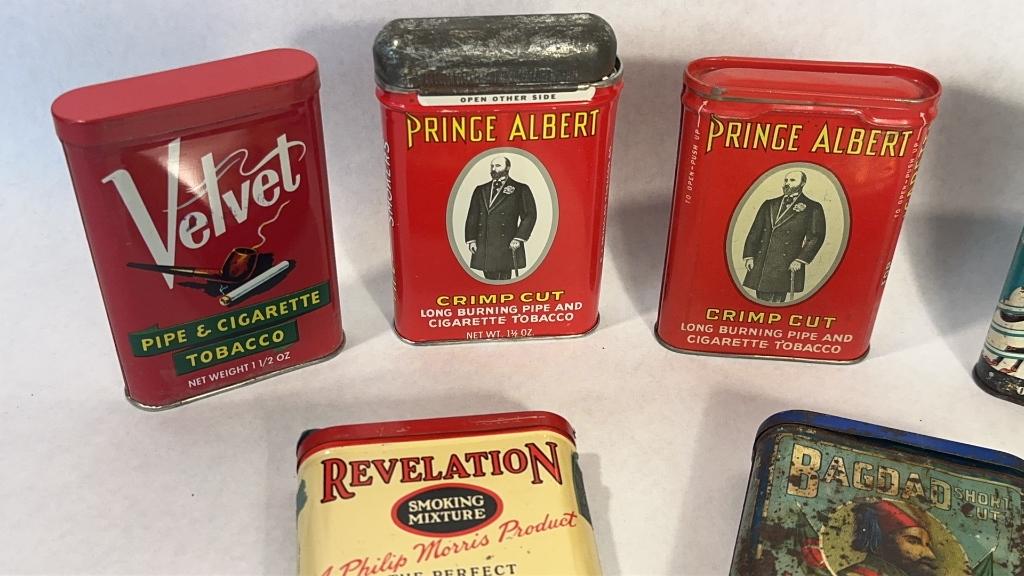 VINTAGE PIPE & TOBACCO TINS: PRINCE ALBERT & MORE