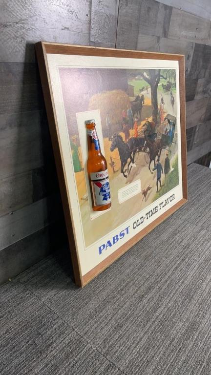 VINTAGE PABST BLUE RIBBON ADVERTISMENT BOARD