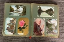 ANTIQUE POSTCARD SCRAPBOOK