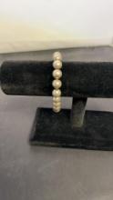 TIFFANY & CO. STERLING BEAD BRACELET. 18G