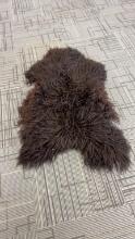 BROWN LONG FUR RUG