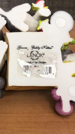 3) LENOX CAT FIGURINES