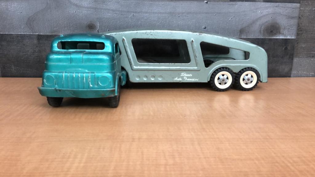 STRUCTO PRESSED-STEEL AUTO HAUL TOY TRUCK