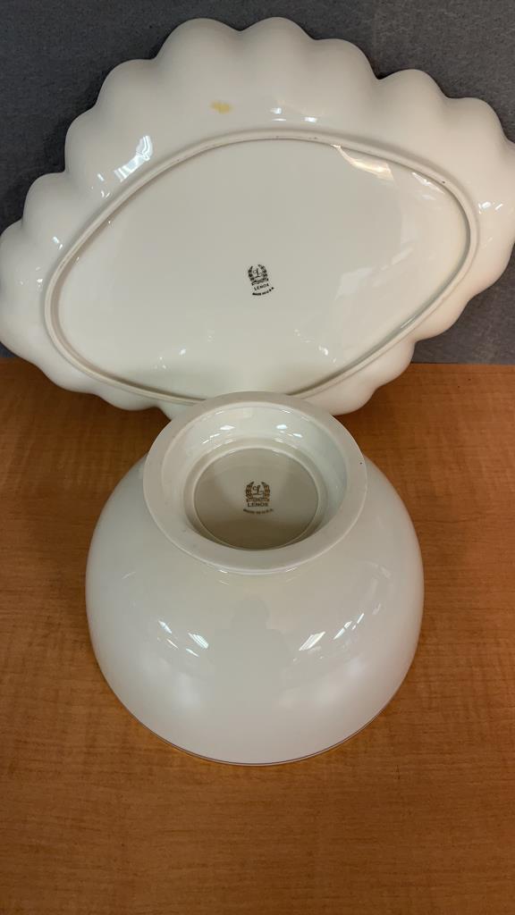 LENOX GOLD TRIM SERVING DISHES