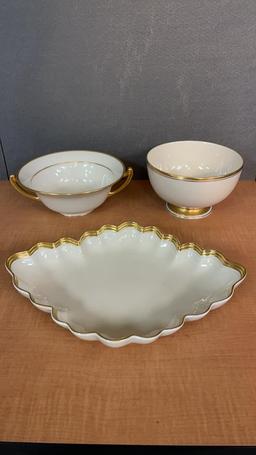 LENOX GOLD TRIM SERVING DISHES