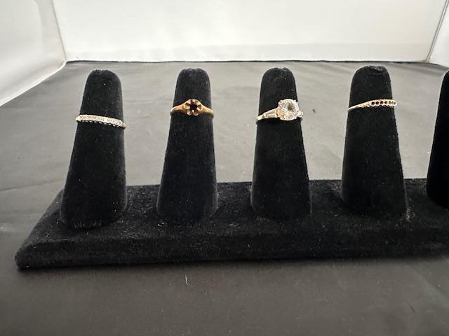 4) 14K YELLOW GOLD RINGS