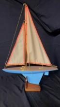 METAL POND YACHT MODEL BOAT