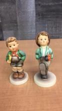 M.I. HUMMEL FIGURINES HAPPY TRAVELER & TRUMPET BOY