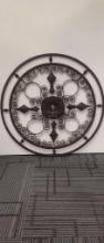 ROUND WROUGHT IRON GARDEN WALL DECOR