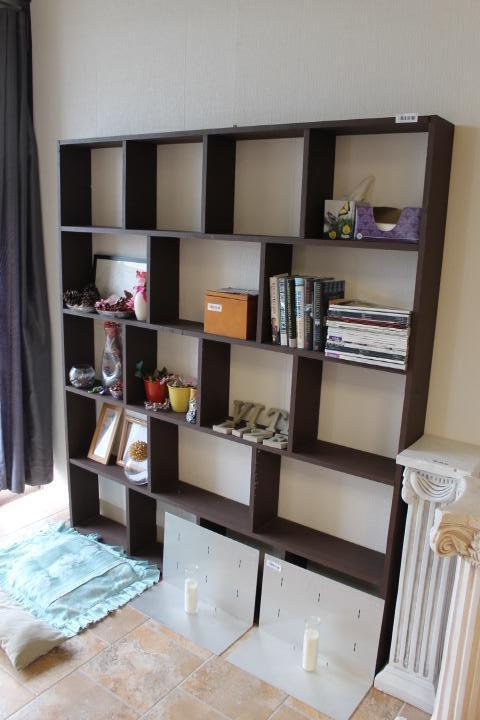 Wooden Bookshelf 67" W x 75" H