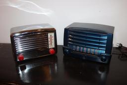 Lot of 2 Art Deco Vintage Radios, Restored