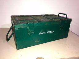 Old Army Capt. Mills Ammo Storage Box