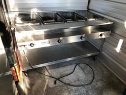 Vollrath 38118 ServeWell Electric Four Pan Hot Food Table 208/240V - Sealed Well Steam Table