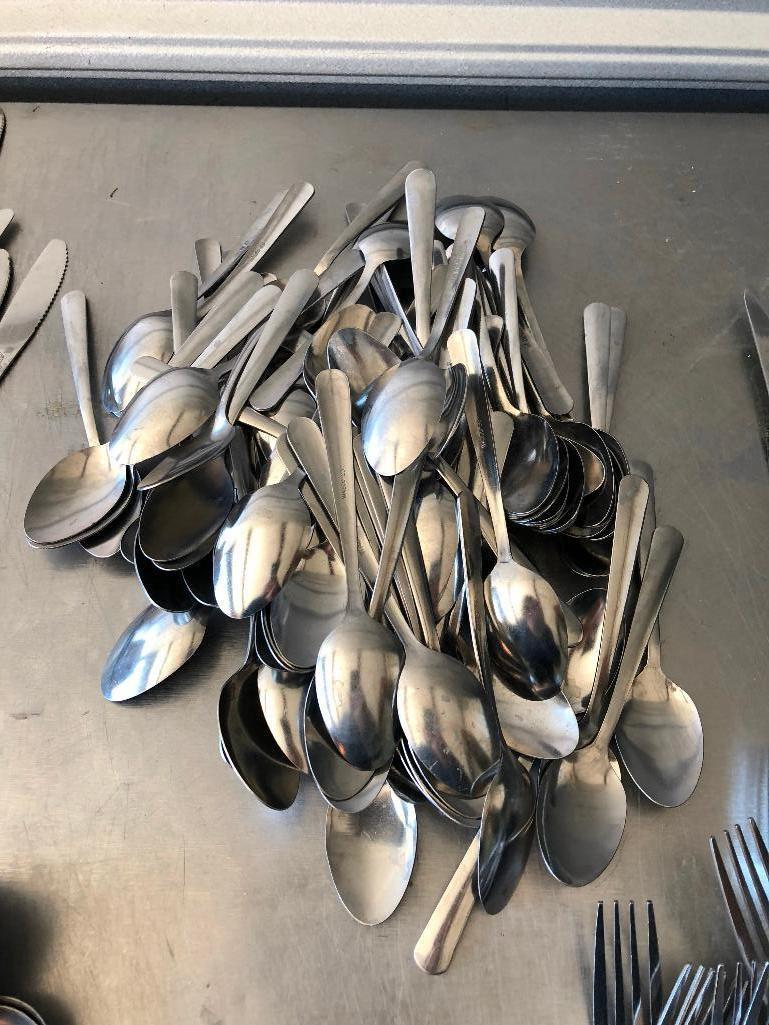 340 Pieces of Silverware, 100+ Forks, 100+ Knives, 95 Spoons, 21 Steak Knives, 24 Soup Spoons