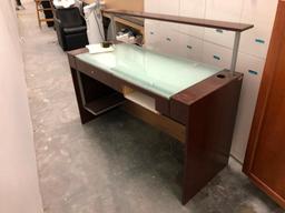 Lobby Reception Desk by Kaemark Salon Furnishings, 60" w, 47" t, x 24" d
