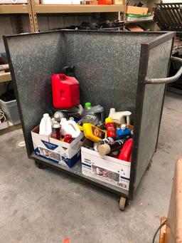 Utility Cart, Open-Sided Dock Cart, Work Table, Heater and Shop Supplies/Cleaners