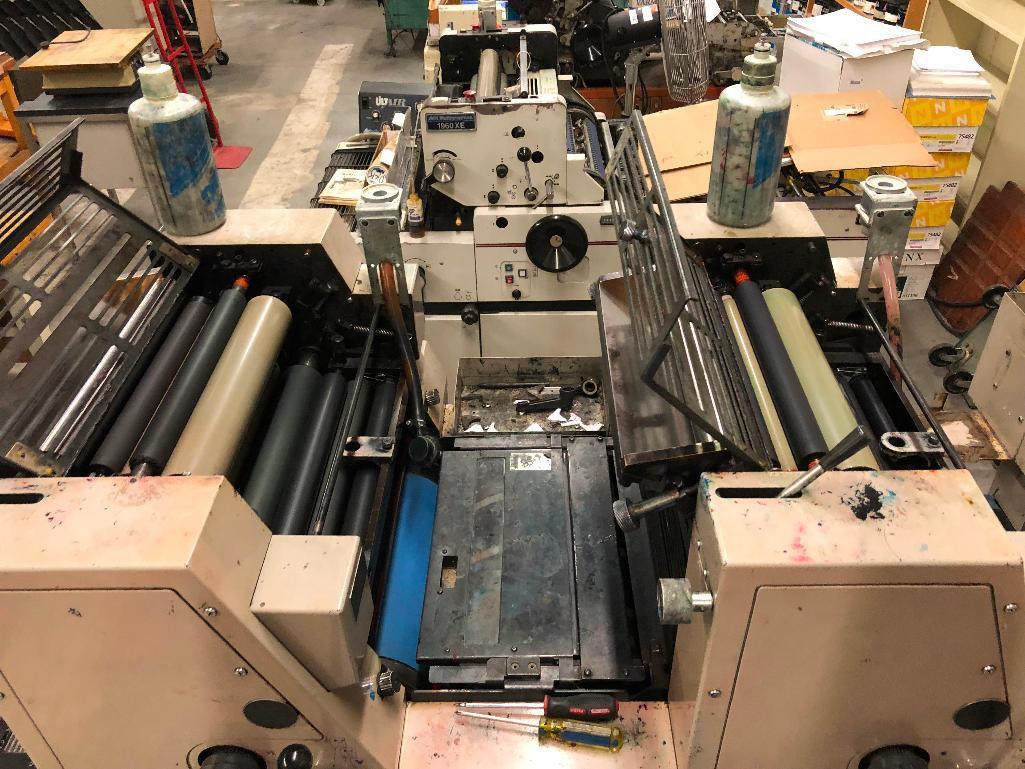 Ryobi 3302M Small Two Color Offset Press, SN: 4744 w/ Accessories & Extra Motors, Working