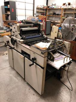 AM Multigraphics 1960XE Multilith Offset Printing Press, Working