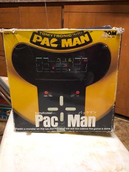 Tomytronic Pac Man Electronic Game w/ Orig. Box c. 1981