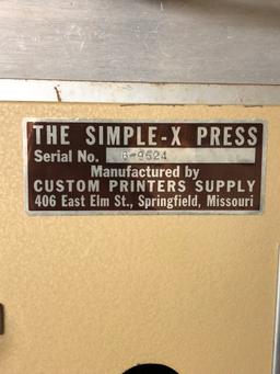 Custom Printers Supply “The Simple-X Press” SN: 6-9524