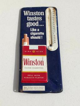 Winston Tin Thermometer 13.5" Tall