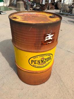 Pennzoil Oil Co. 55 Gallon Oil Barrel / Drum