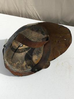 Medival Metal Helmet Folk Art