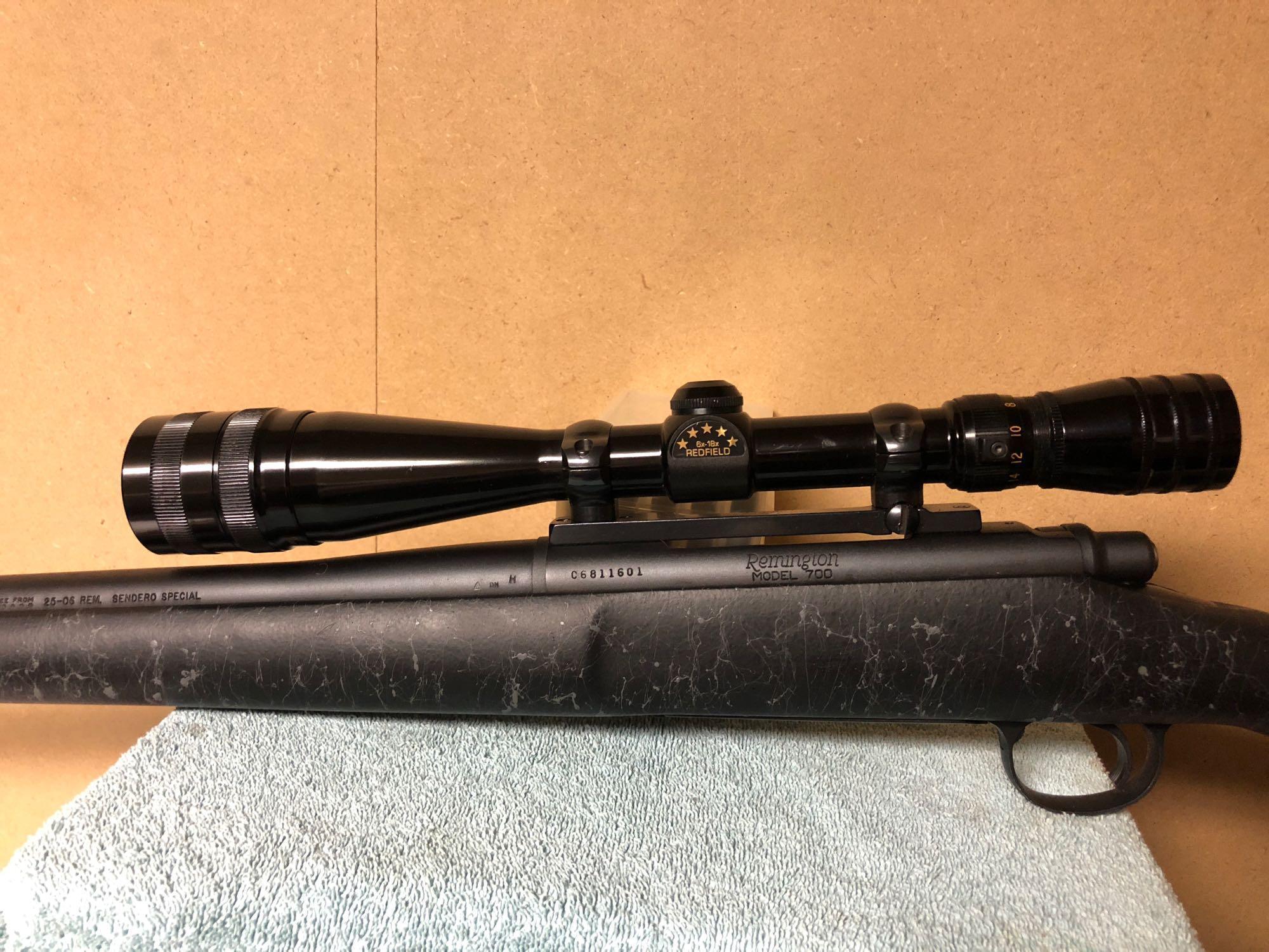 Remington Model 700 Sendero Special .25-06 cal SN: C6811601 w/ Redfield 6-18X40 Scope