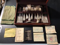 56 Piece Fontaine International Sterling Silver Flatware Set, 89.2 Ounces (Blades Not Weighed)